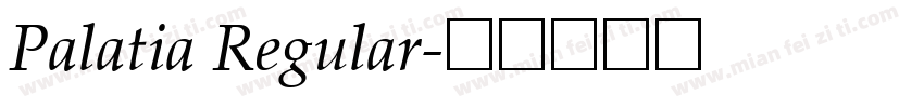 Palatia Regular字体转换